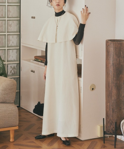 PERNA（ペルナ） ノースリーブワンピース M ホワイト レディース