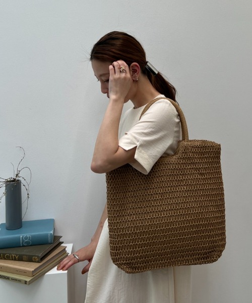 「y/m」 かごバッグ FREE ベージュ レディース_画像7