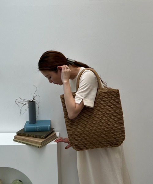 「y/m」 かごバッグ FREE ベージュ レディース_画像8