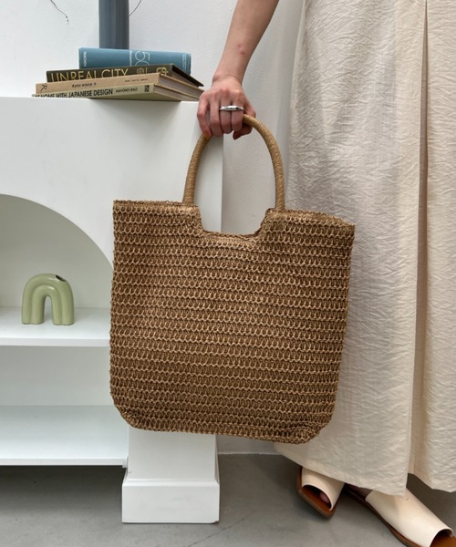 「y/m」 かごバッグ FREE ベージュ レディース_画像9