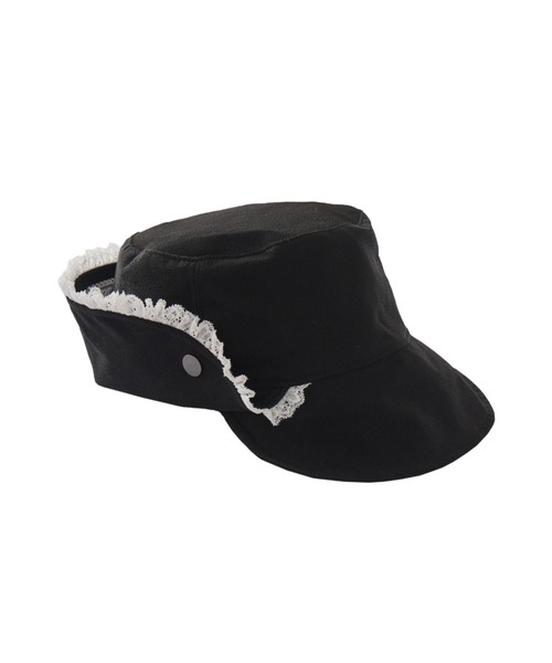 帽子 キャスケット 2way lace casquette / レース付き2wayキャスケット