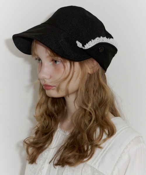 ウィアード　キャスケット2点セット 帽子 キャスケット 2way lace casquette / レース付き2wayキャスケット