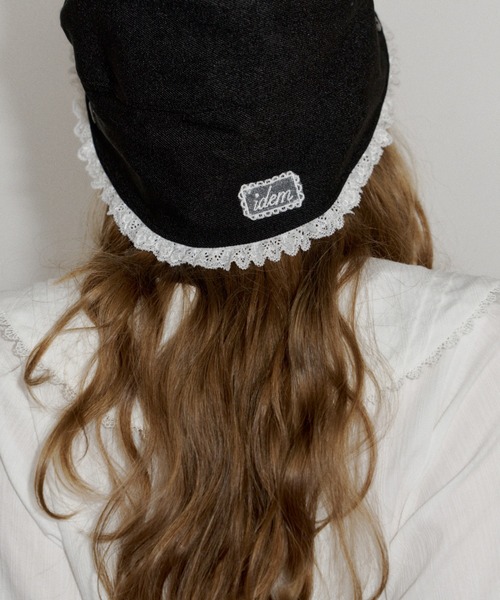 帽子 キャスケット 2way lace casquette / レース付き2wayキャスケット