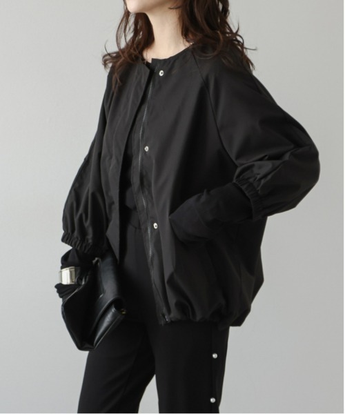 「La-gemme」 ナイロンブルゾン フリー ブラック レディース_画像5