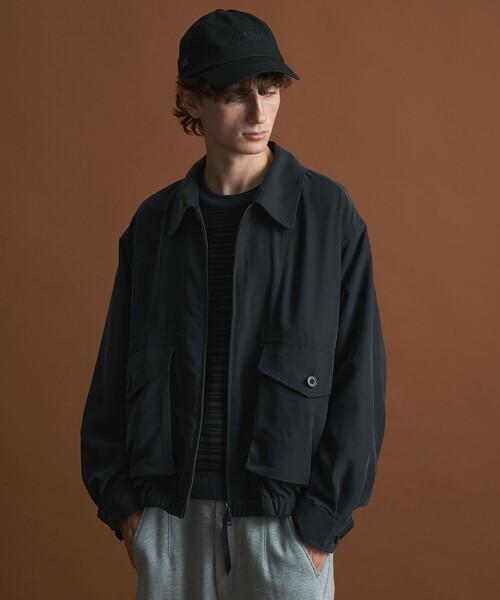 ブルゾン アウター フィブリルレーヨンフライトブルゾン メンズ ONCILY