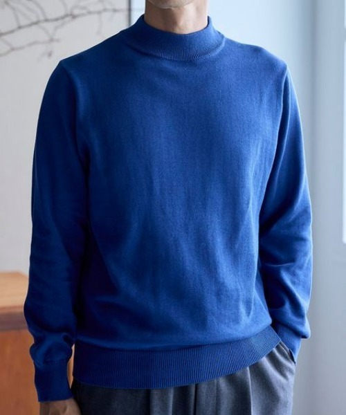 ニッセン（nissen） セーター ニット 洗濯機OK！モックネックニット