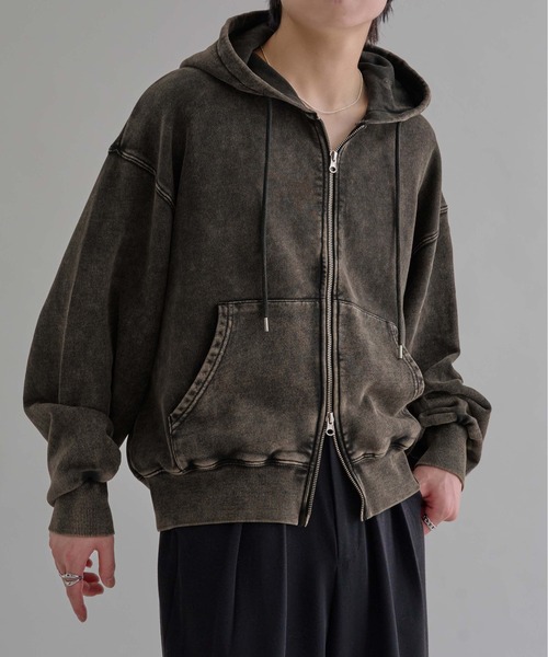 epnok パーカー ヘビーウェイトダブルジップフーディー メンズ