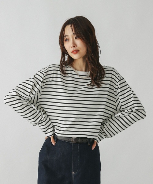 FAMILIA　ボーダーTシャツとパンツセット 90cm GLOBAL WORK（グローバルワーク） tシャツ Fffit エフィット/天竺