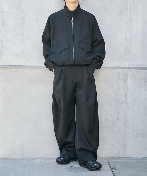 CONZ スラックス CURVE LEG TROUSERS GABA メンズ : ZOZOTOWN Yahoo!店