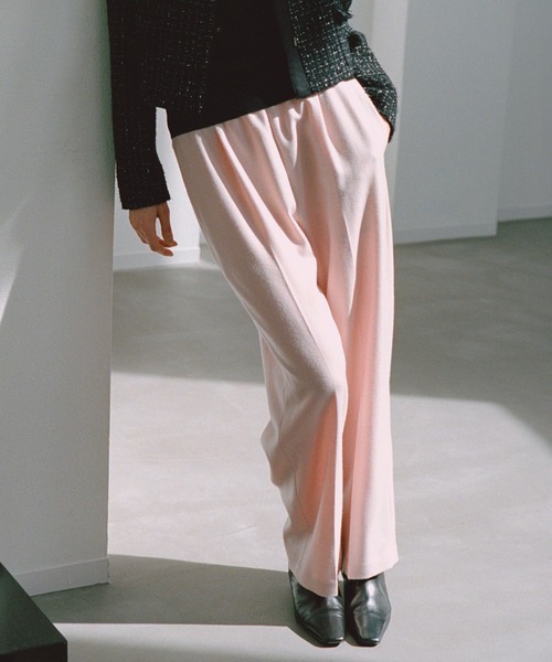 ROPE'（ロペ） パンツ ウールフランネルタックイージーパンツ/イージー