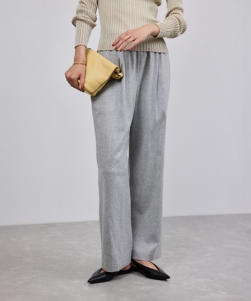 ROPE'（ロペ） パンツ ウールフランネルタックイージーパンツ/イージー