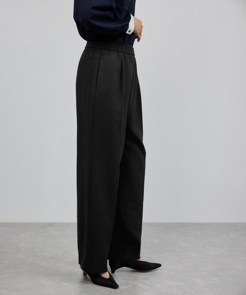 ROPE'（ロペ） パンツ ウールフランネルタックイージーパンツ/イージー