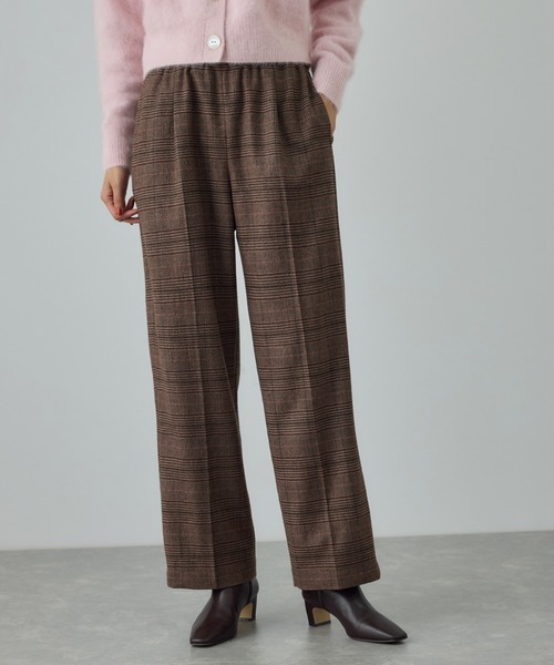 ROPE'（ロペ） パンツ ウールフランネルタックイージーパンツ/イージー