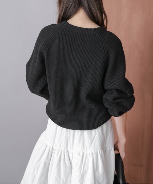 ニット セーター パールフラワーニットトップス レディース : ZOZOTOWN