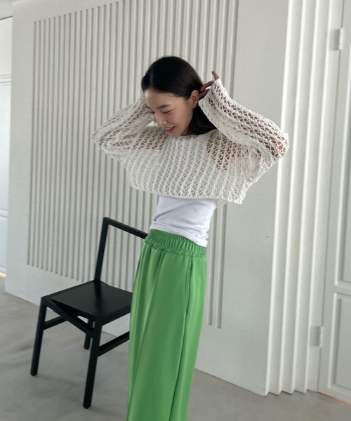 「Didot.showroom」 長袖ニット FREE ブラック レディース_画像3