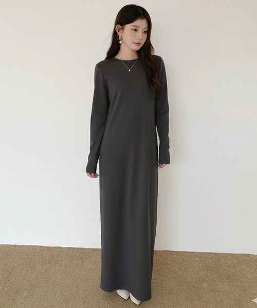 ワンピース 「選べる着丈」裏起毛 マキシワンピース : ZOZOTOWN Yahoo