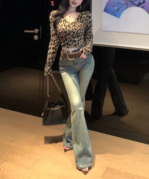 d.i.a/ヒョウ柄レイヤード風セクシートップス 2232801-4.jpg