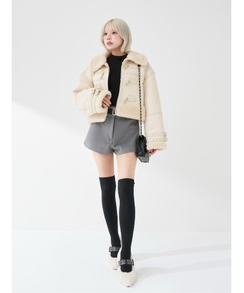 Darich（ダーリッチ） ワンピース フェイクムートンジャケット