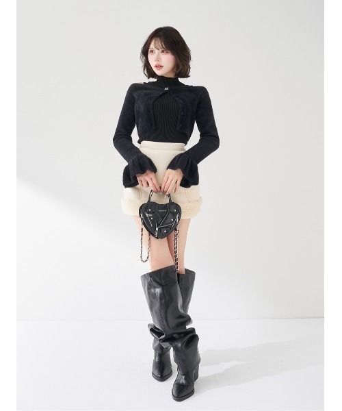 Darich（ダーリッチ） ワンピース フェイクムートンジャケット