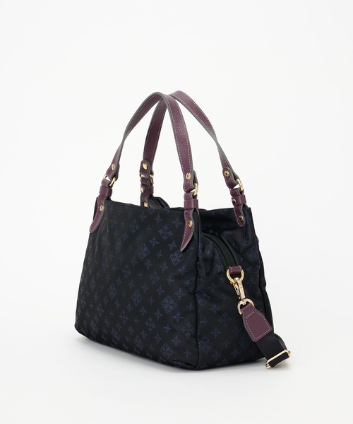 未使用 russet ラシット トートバッグ 2WAY ショルダー レザー 濃紺 russet（ラシット） トートバッグ レザー2WAYトートバッグ レディース