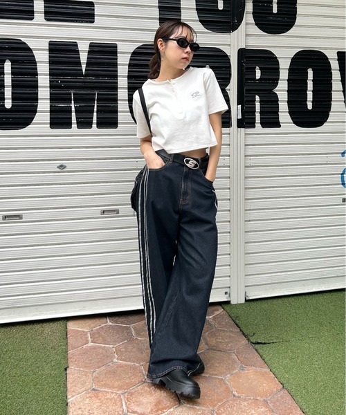 「WHO'S WHO gallery」 「sloppy」半袖Tシャツ FREE オフホワイト レディース_画像4