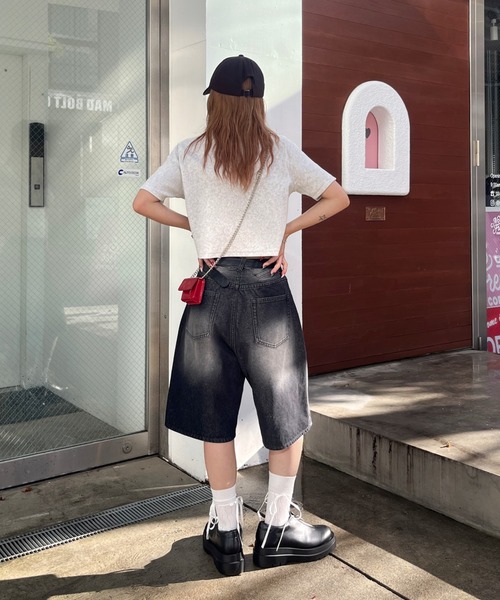 「WHO'S WHO gallery」 「sloppy」半袖Tシャツ FREE オフホワイト レディース_画像6