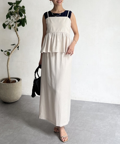 「Chez toi」 セットアップ FREE ベージュ レディース_画像3