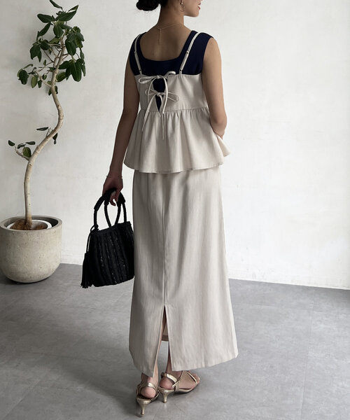 「Chez toi」 セットアップ FREE ベージュ レディース_画像6