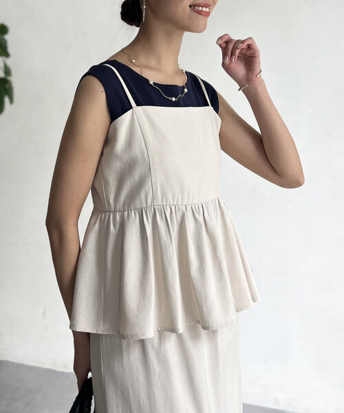 「Chez toi」 セットアップ FREE ベージュ レディース_画像9