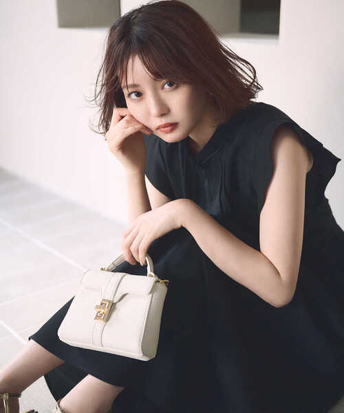 「NATURAL BEAUTY BASIC」 ノースリーブワンピース SMALL ブラック レディース_画像3