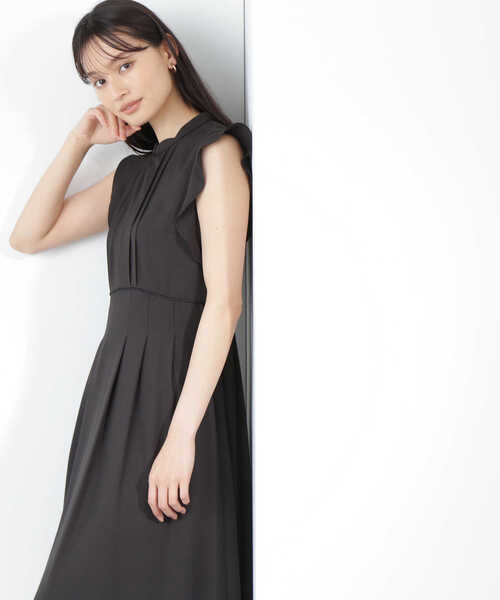 「NATURAL BEAUTY BASIC」 ノースリーブワンピース SMALL ブラック レディース_画像7