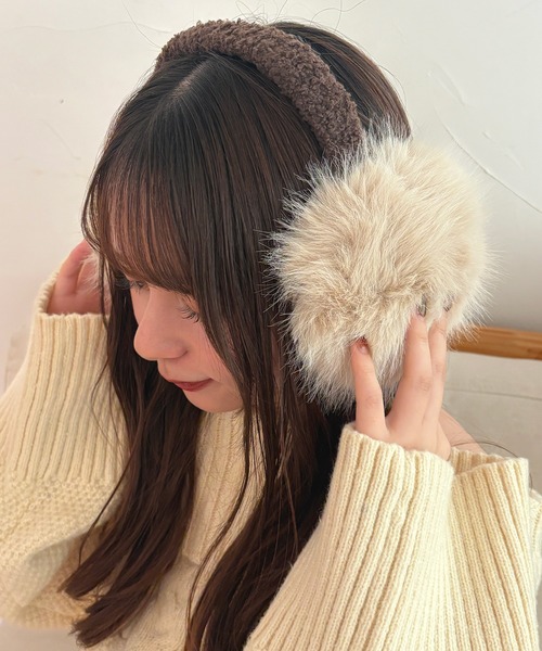 kutir（クティール） 耳当て イヤーマフ kutirlune／フェイクファー