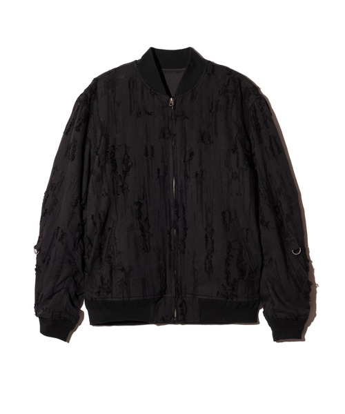 glamb ブラック MA-1ジャケット glamb（グラム） ma1 ma-1 Blow Reversible Bomber Jacket / ブロウ