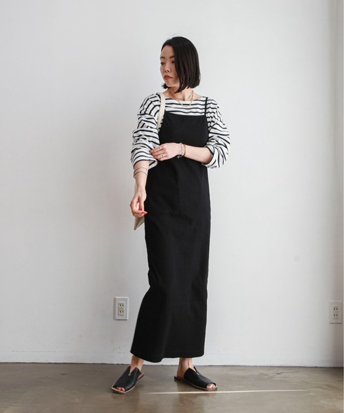 「feepur」 キャミソールワンピース MEDIUM モカ レディース_画像2