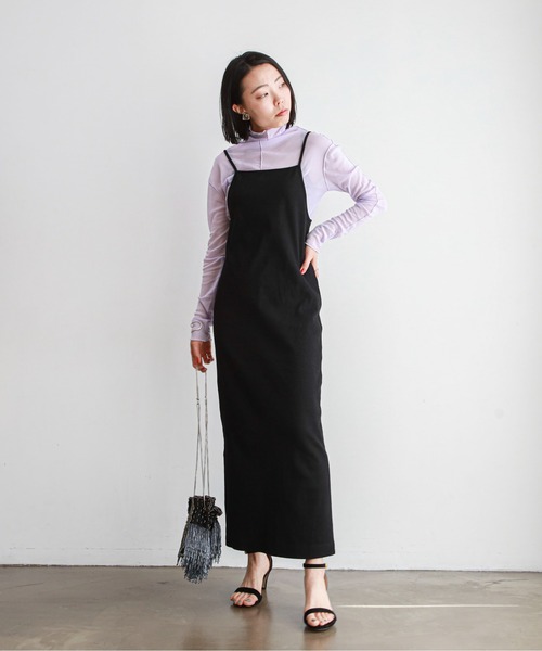 「feepur」 キャミソールワンピース MEDIUM モカ レディース_画像6