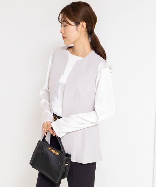 NOLLEY'S ベスト ジレ 「セットアップ対応」ウォッシャブルサージ