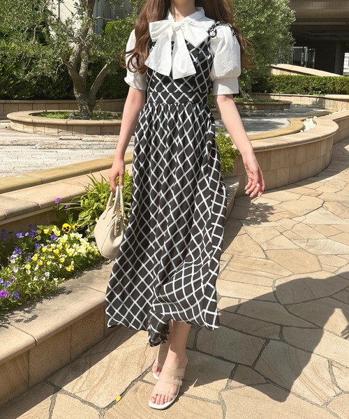 「apres jour」 キャミソールワンピース X-LARGE ピンクベージュ レディース_画像4