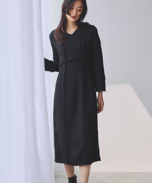 &. NOSTALGIA（ノスタルジア） ワンピース ツイードワンピース