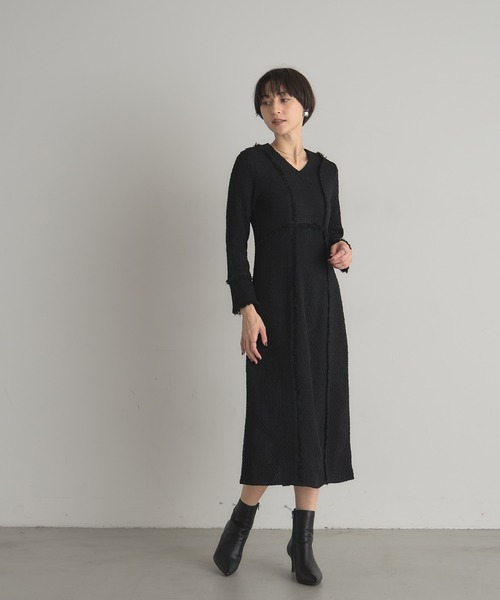 &. NOSTALGIA（ノスタルジア） ワンピース ツイードワンピース