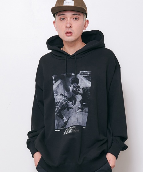 「VIRGOwearworks」 プルオーバーパーカー 3 ホワイト メンズ_画像9