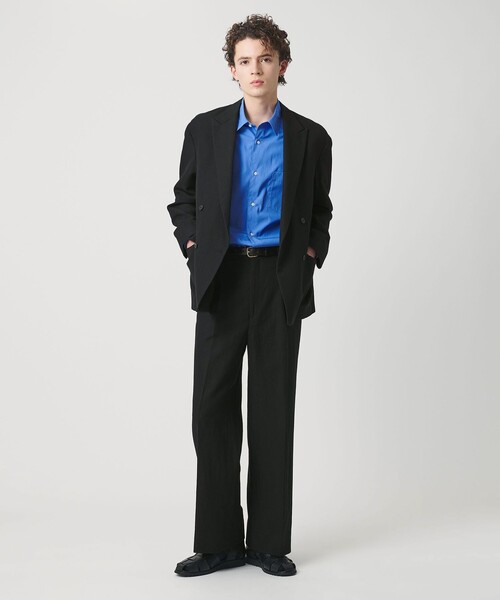 美品ユナイテッドアローズ リネン ダブルテーラードジャケット 黒 40 uq7 BEAUTY＆YOUTH UNITED ARROWS ジャケット テーラードジャケット 入学式