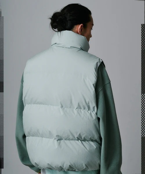 ダウンベスト ベスト FACETASM/ファセッタズム/FLOWING DOWN VEST メンズの画像