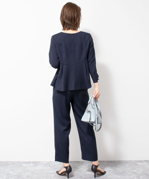 「NOLLEY'S」 7分袖ブラウス 36 ネイビー レディース_画像7