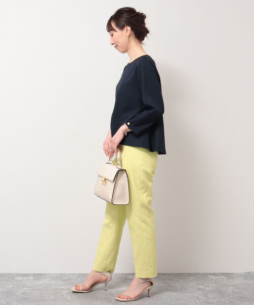 「NOLLEY'S」 7分袖ブラウス 36 ネイビー レディース_画像8