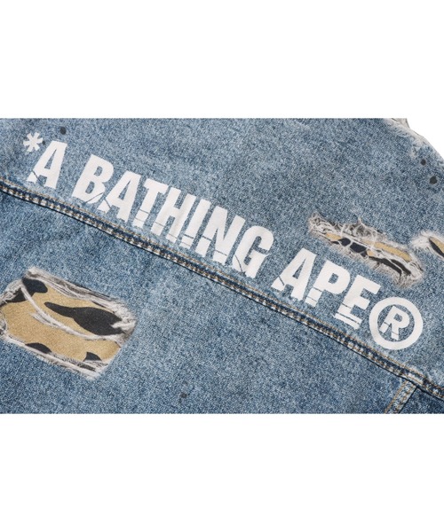ミリタリージャケット モッズコート FAKE PRINT TRUCKER JACKETの画像