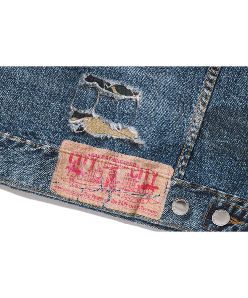ミリタリージャケット モッズコート FAKE PRINT TRUCKER JACKETの画像