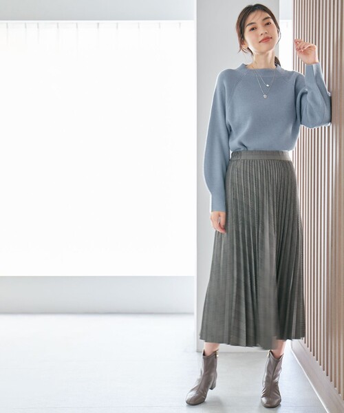 「ANY」 プリーツスカート 3 レッド レディース_画像4