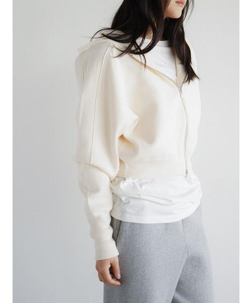 FIKA.（フィーカ） パーカー Cotton knit double zip hoodie