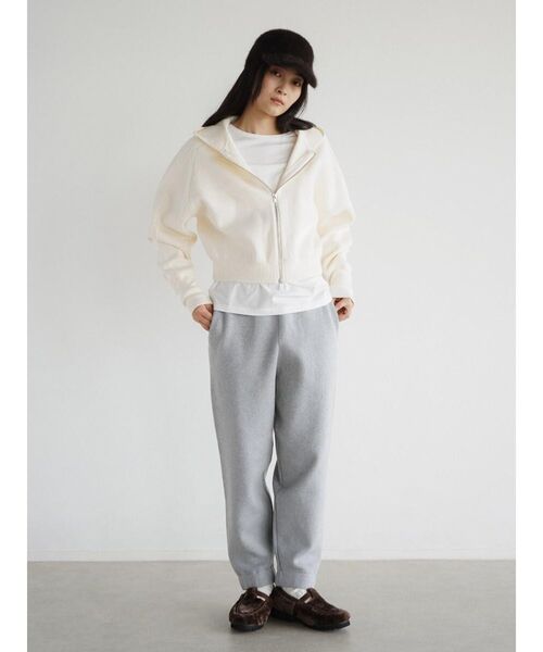 FIKA.（フィーカ） パーカー Cotton knit double zip hoodie