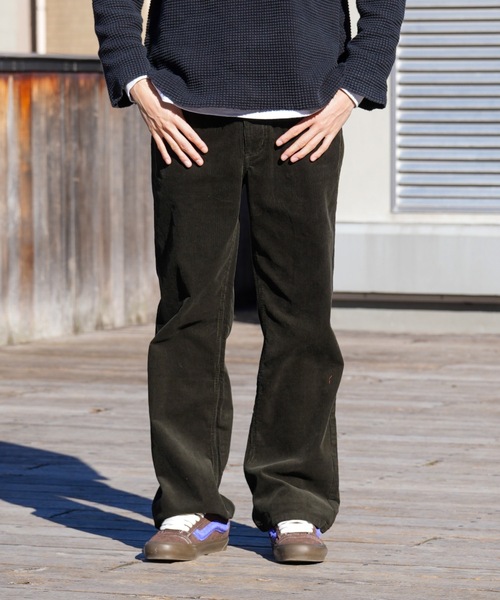 「roial」 コーデュロイパンツ 30inch グリーン メンズ_画像4